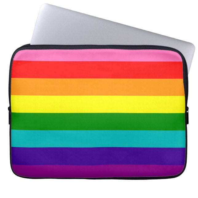 Rainbow LGBT gay flag Electronics Bag Laptop Sleeve (Voorkant)
