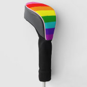 Rainbow LGBT gay flag Golf Head Hoesje Golfheadcover (Schuin)