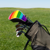 Rainbow LGBT gay flag Golf Head Hoesje Golfheadcover (Insitu)