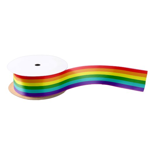 Rainbow LGBT gay flag Ribbon Lint (Spoel)