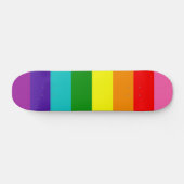 Rainbow LGBT gay flag skateboard (Horz)