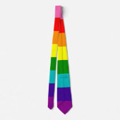 Rainbow LGBT gay flag Stropdas (Achterkant)