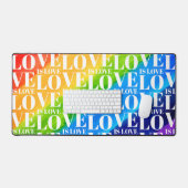 Rainbow LGBT Gay Pride Bureaumat (Keyboard & Muis)