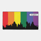 Rainbow LGBT Gay Pride gepersonaliseerd Bureaumat (Voorkant)