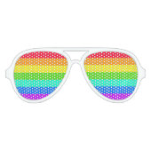 Rainbow LGBT Pride Adult Aviator Aviator Zonnebril (Voorkant)