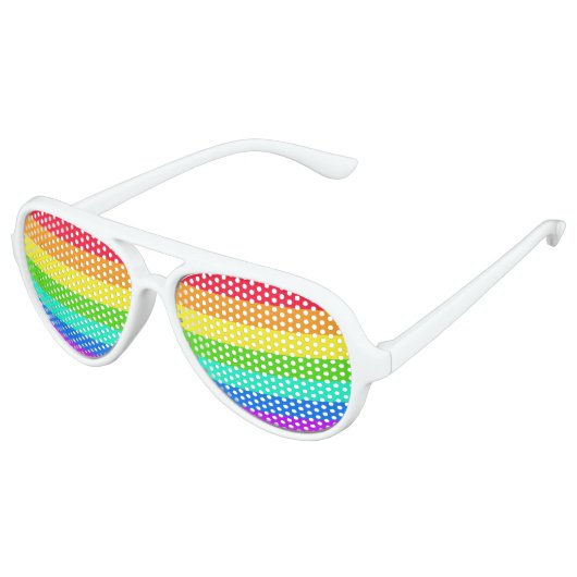 Rainbow LGBT Pride Adult Aviator Aviator Zonnebril (Gekanteld)