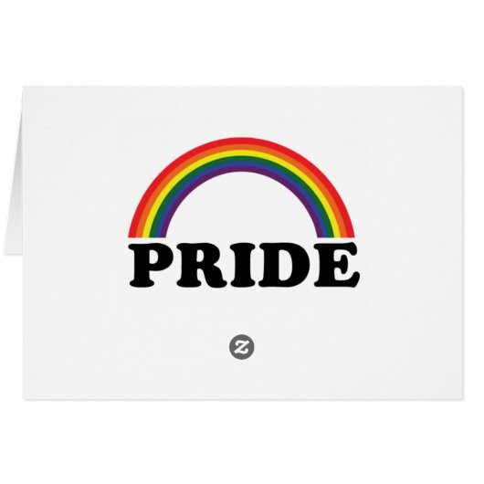 Rainbow LGBT Pride blanco kaart (Achterkant Horizontaal)