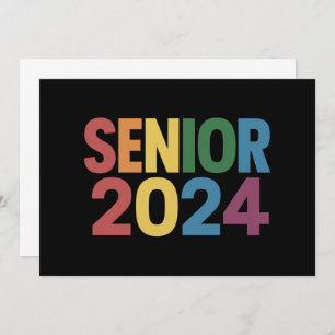 Rainbow LGBT Pride Senior 2024 Afstuderen Kaart