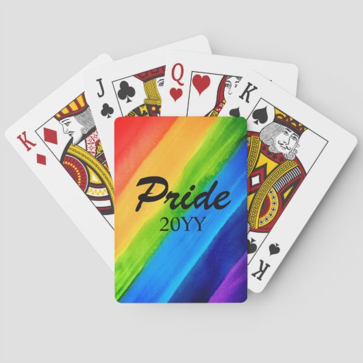 Rainbow LGBTQ Pride 20YY Pokerkaarten (Achterkant)