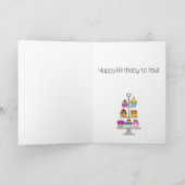 Rainbow LGBTQ pride cupcakes Carte d'anniversaire (Intérieur)