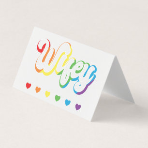 Rainbow LGBTQIA Lesbian Gay Support Kaart