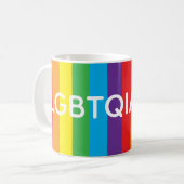Rainbow "LGBTQIAPN+" Mug (Devant gauche)