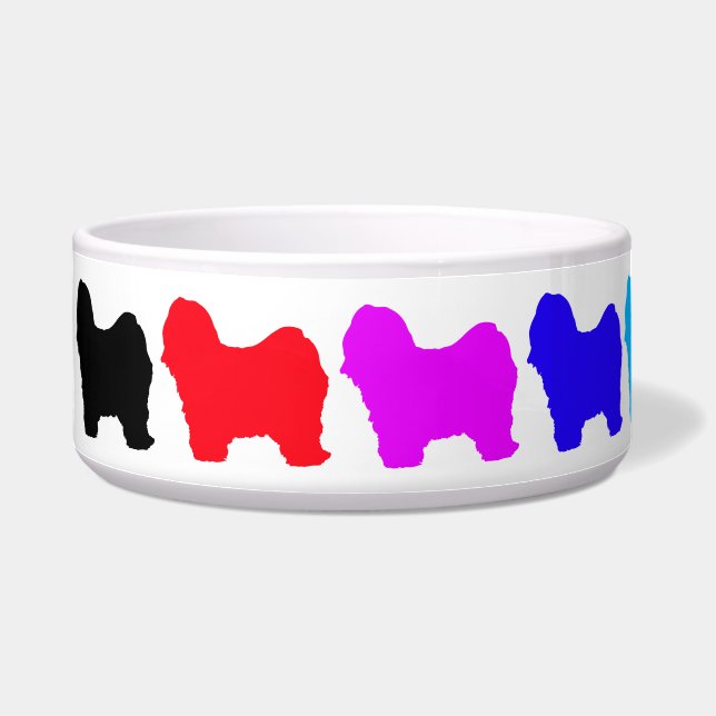 Rainbow Lhasa Apso Pet Bowl Voerbakje (Links)