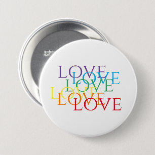 RAINBOW LIEFDE Ronde Pin Button
