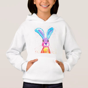 Rainbow lièvre lapin animal mignon enfants coloré