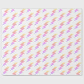 Rainbow Lightning Bolt Cadeaupapier (Vlak)