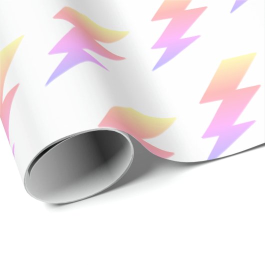 Rainbow Lightning Bolt Cadeaupapier (Rol Hoek)