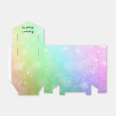 Rainbow Lights Sparkle Party Favor Boxes Bedankdoosjes (Uitgevouwen)