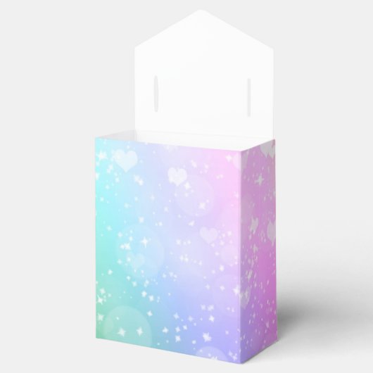 Rainbow Lights Sparkle Party Favor Boxes Bedankdoosjes (Geopend)