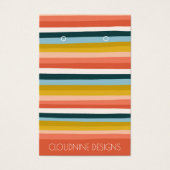 Rainbow Line Earring Ketting Jewelry Display Card Visitekaartje (Voorkant)