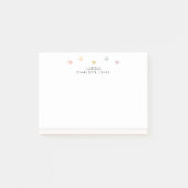Rainbow Line Hearts Post-it® Notes (Voorkant)