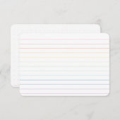 Rainbow Lined Flat Kaart met Dot Grid (Voorkant / Achterkant)
