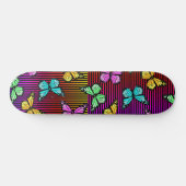 Rainbow Lines Vlinders Skateboard (Horizontaal)