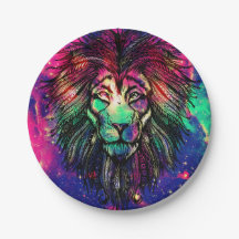 Rainbow Lion Hipster Galaxy