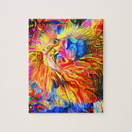 Rainbow Lion Legpuzzel