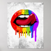 RAINBOW LIPS POSTER (Voorkant)