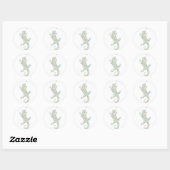 Rainbow Lizard Ronde Sticker (Vel)