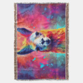 Rainbow Llama Deken (Voorkant Verticaal)