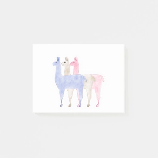 Rainbow Llama Post-it® Notes (Voorkant)