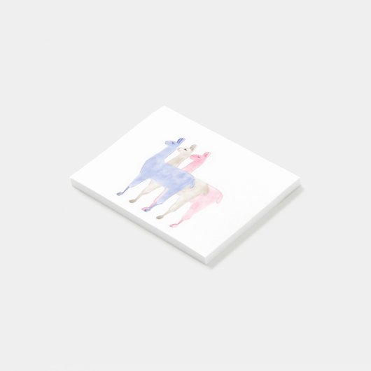 Rainbow Llama Post-it® Notes (Schuin)