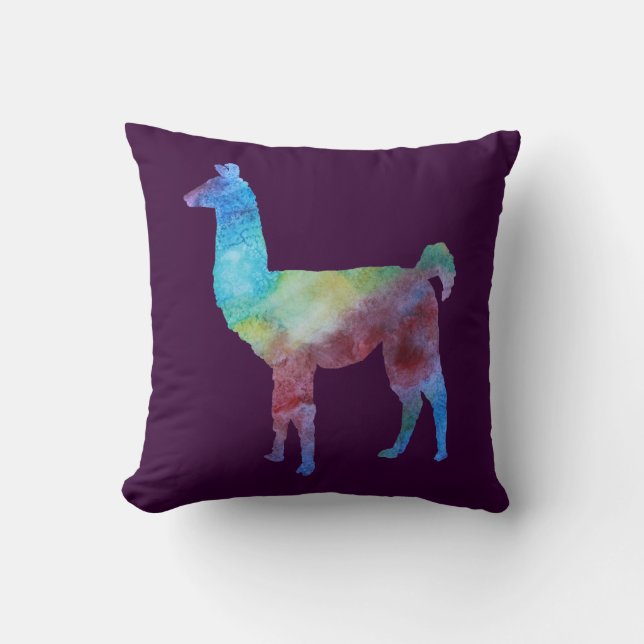 Rainbow Llamas Kussen (Voorkant)