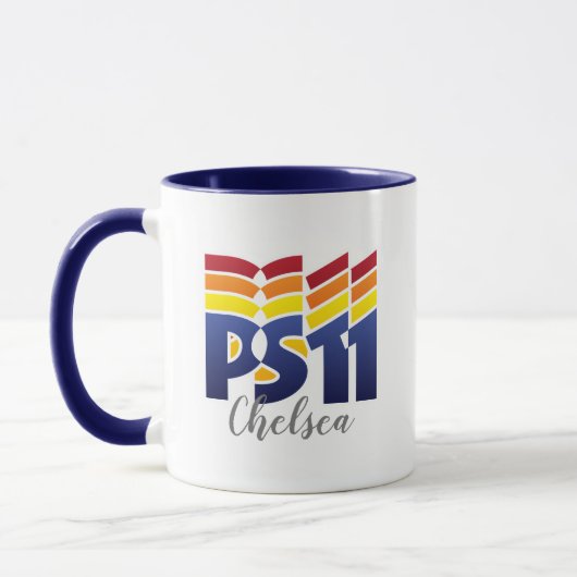 Rainbow Logo PS11 School Mok (Links)