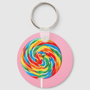 Rainbow Lollipop Sleutelhanger