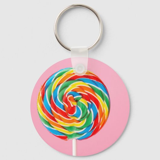 Rainbow Lollipop Sleutelhanger (Voorkant)