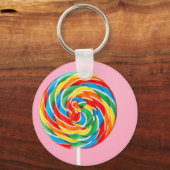 Rainbow Lollipop Sleutelhanger (Voorkant)