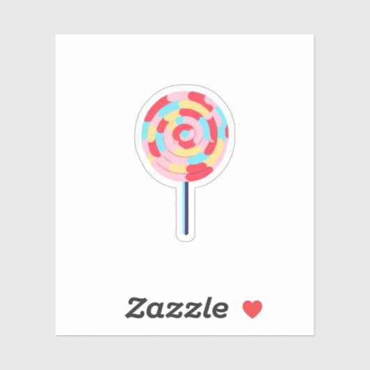 Rainbow Lollipop Sticker (Vel)