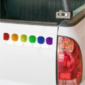 Rainbow Lollipops Bumpersticker (Op Truck)