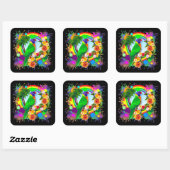 Rainbow Lorikeet Parrot Stickers (Vel)