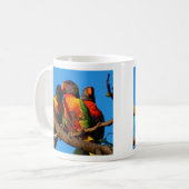 Rainbow Lorikeet photo tasse à café (Devant gauche)
