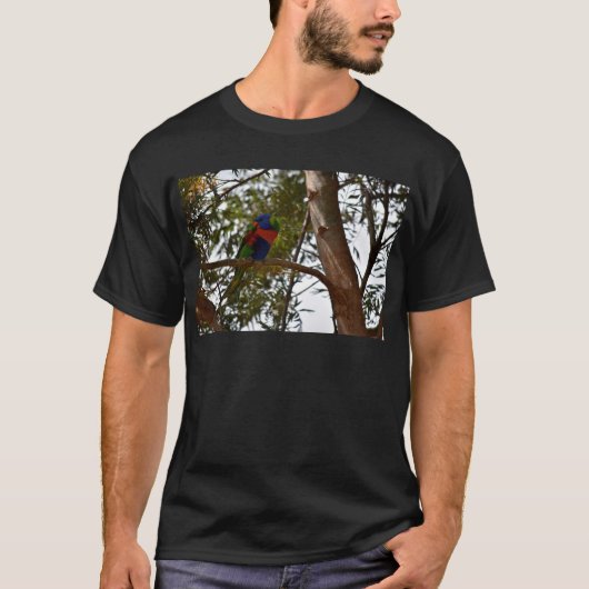 RAINBOW LORIKEET RURAL QUEENSLAND AUSTRALIË T-SHIRT (Voorkant)