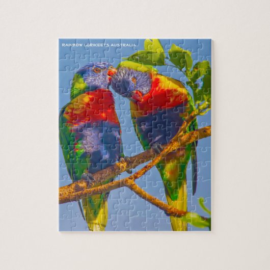 Rainbow Lorikeets Australië Legpuzzel (Verticaal)
