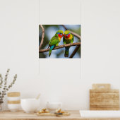 Rainbow Lorikeets Poster (Keuken)