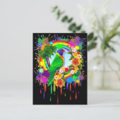 Rainbow Loriket Parrot Briefkaarten (Staand voorkant)