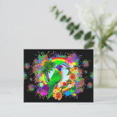Rainbow Loriket Parrot Briefkaarten (Staand voorkant)