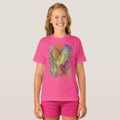 Rainbow Loss Hearts Art Custom T-Shirt (Devant entier)