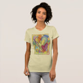 Rainbow Loss Hearts Art Custom T-Shirt (Devant entier)